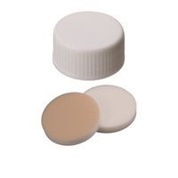 Product Image of ND24 UltraBond PP screw cap, 3,2mm, 10 x 100 pc, white, closed, Si natur/PTFE beige