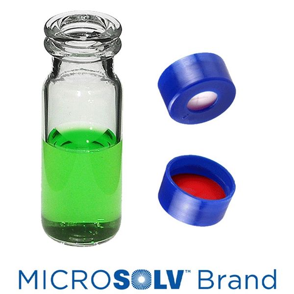 Microsolv EPP Vial, clear, 2 ml, Snap Cap blue with Sil/PTFE Septa slit, 100 pc/PAK