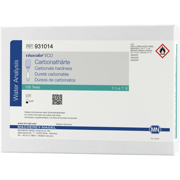 Macherey-Nagel Visocolor ECO Testbesteck Carbonath. für 100 Bestimmungen