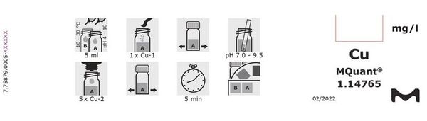 Merck Copper-test 0.3 - 0.6 - 1.0 - 1.5 - 2 -, 125 tests