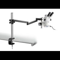 OZM 953 - Stereomikroskop-Set Trinokular, 0,7-4,5x, Gelenkarm-Ständer (Klemme), LED-Ring