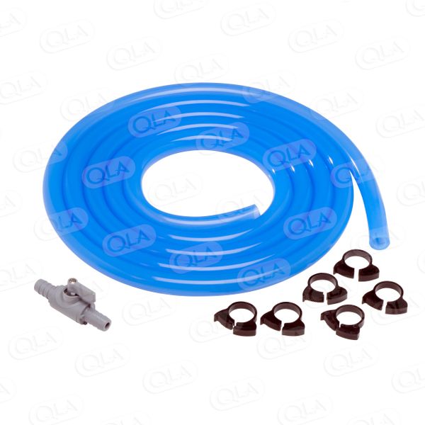 QLA Single Bath Hose Kit includes Silicone tubing (10’ length, ½'' ID), hose clamps (6) and drain valve fitting (1) for HC1000 and HC1000-230