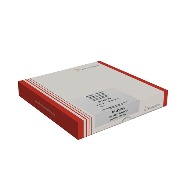 Hahnemühle Rundfilter, 185 mm, quantitativ, Sorte 589/2, weiß, mittelschnell, 85 g/qm, 100 St/Pkg