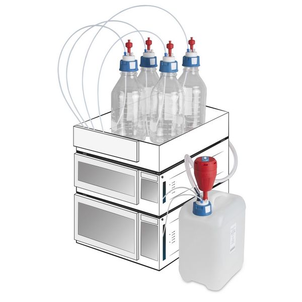 SCAT HPLC Supply and Waste Set, V2.0, suitable for all HPLC systems