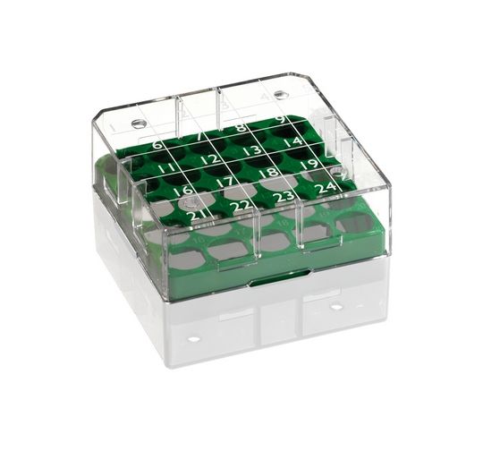 Ratiolab Kryo-Boxen, 1/4-Format, PC, Raster 5 x 5, blau, 76 x 76 x 52 mm, 8 St/Pkg