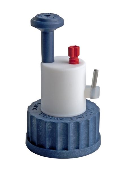 SCAT SafetyCap I, GL/S40, with shut-off, 1x PFA-fitting 3.2 mm OD + air valve