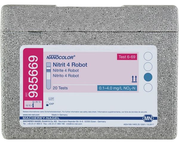 Macherey-Nagel Rundküvettentest NANOCOLOR Nitrit 4, Roboter, 20 Bestimmungen
