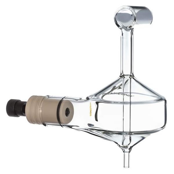 PerkinElmer Standard Organics Glass Twister Spray Chamber mit Helix für Optima 2x00/4x00/5x00/7x00 DV/8x00