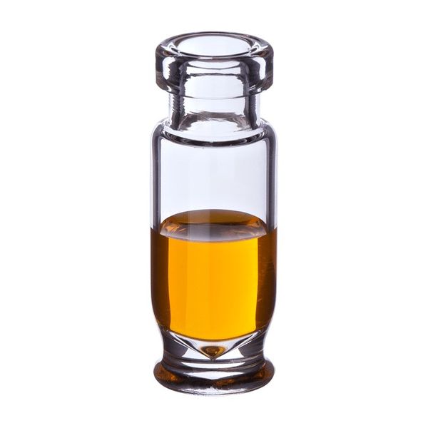 Microsolv Crimp Top Vials,clear glass, 1.8ml, Max Recovery Style, an 11mm Serum Finish with 12x32mm OD, for use as an autosampler vial or storage 