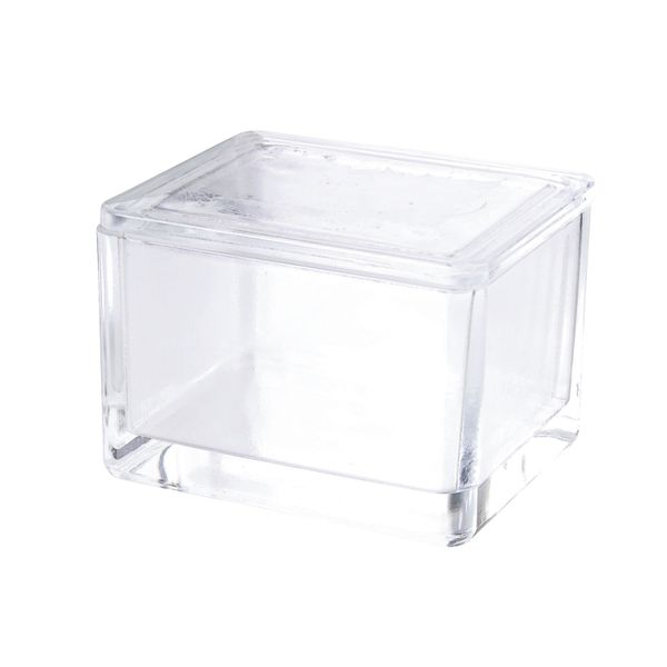 DWK Wheaton Box and lid for 20 slides, clear AR glass, 3 pc/PAK
