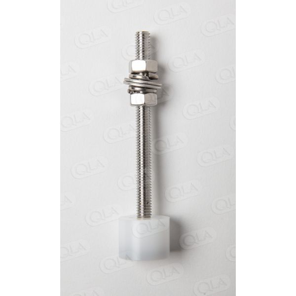 QLA Float-A-Lyzer Holder with Adjustable Threaded Shaft for use with APP 2, 4.64'' (117.8mm) length, 316 SS and Delrin
