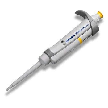 Eppendorf EP Research plus, Basic, Einkanalpipette, variabel, 20 - 200 μl, gelb
