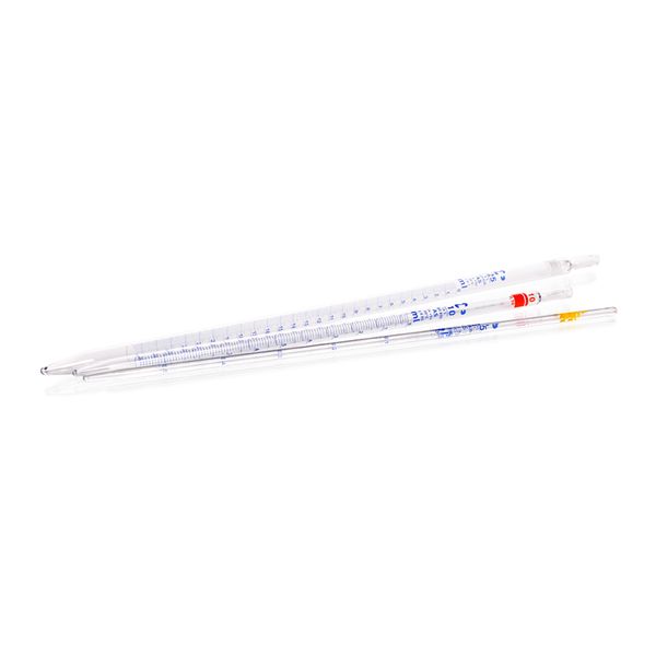 Duran Group AR -Glas Messpipette, konformitätsbescheinigt, blau bedruckt, Type 3, Kl. AS, mit Chargenzertifikat, 5 ml, 12 St/Pkg, Type 3: Vollablauf, 