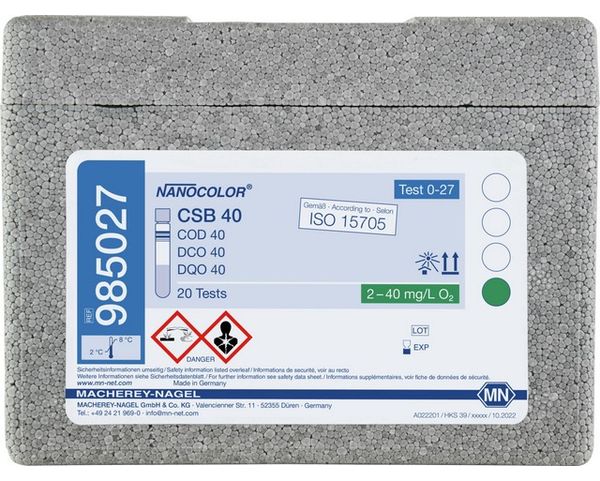 Macherey-Nagel Rundküvettentest NANOCOLOR CSB 40, 20 Bestimmungen