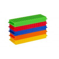 Product Image of Aufbewahrungsgestell für Mikrozentrifugenröhrchen 1,5-2 ml, PP, 5 x 16 Stellplätze, Mix-Pack aus 5 Farben, (blau, rot, gelb, grün,orange), 5x1 St/Pkg