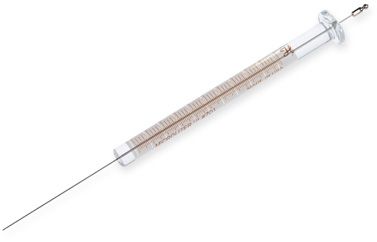 Hamilton 10 μl, Modell 701 N Spritze, 26s Gauge, 43 mm, point style AS, max. Druck 2000 psig (137.9 bar), max. Temperatur 50°C/122°F, mit 
