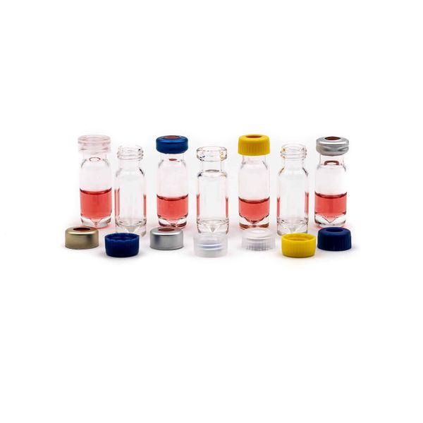 Altmann Analytik 3.5 ml screw-top microliter vial ND13, 45 x 14.75 mm, clear glass, 1st hydrolytic class, solid glass bottom with inner cone for 