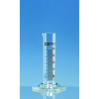 Product Image of Graduated cylinders, short form, SILBERBRAND ETERNA, class B, 500 ml : 10 ml, Boro 3.3, amber printed scale, 2 pc/PAK