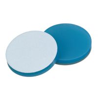 Product Image of Septa, 16 mm diameter, silicone blue transp./PTFE white, 1,7mm, 10 x 100 pc