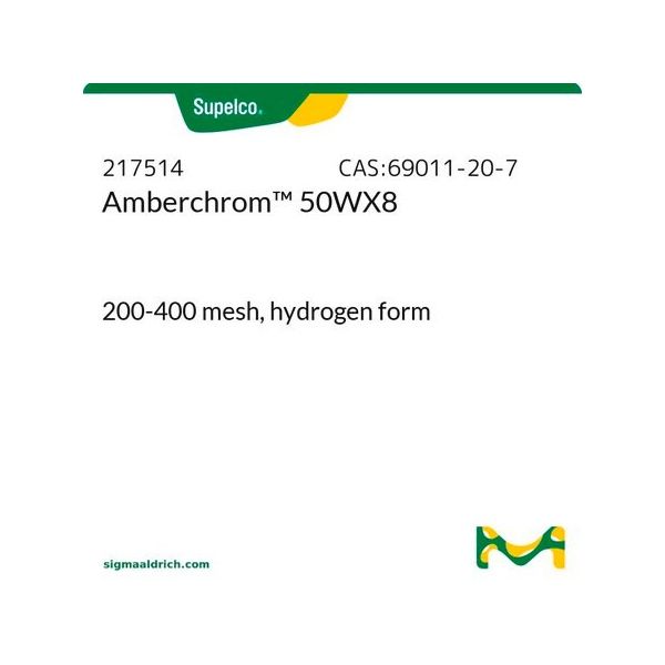 Sigma-Aldrich DOWEX 50WX8-400, Ionenaustauscher, 500 g