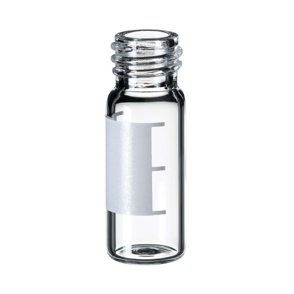 Altmann Analytik 1.5ml Screw Neck Vial, 10-425 Thread, 32 x 11.6mm, clear glass, 1st hydrol. class, wide opening, label + filling lines, 10x100/PAK