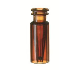 Altmann Analytik ND11 TopSert: TPX Snap Ring Vial, 32x11,6mm, amber, with integrated 0,2ml Glass Micro-Insert, 10 x 100 pc