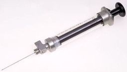 Hamilton 10 ml, Modell 1010 SL Spritze, 22 Gauge, 51 mm, point style 2, max. Druck 200 psig (13.8 bar), max. Temperatur 115°C / 239°F