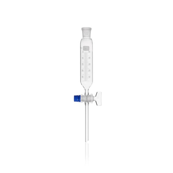 Duran Group DURAN Dropping funnel, cylindrical, graduated, with NS-stopcock and key retaining device, 50 ml