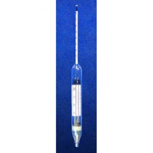 Geco-Gering Taschen-Saccharimeter, Bereich 0 - 7 %, mit WG-Thermometer 0+30°C : 1, 260 mm