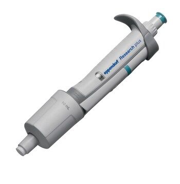 Eppendorf EP Research plus, single-channel, variable 1 - 10 ml, turquoise, incl. epT.I.P.S. sample bag
