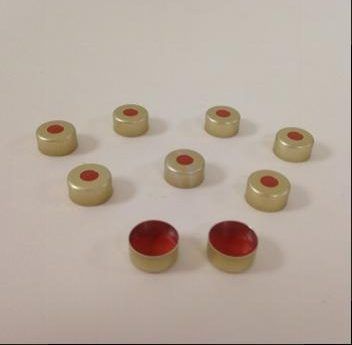 Ohio Valley 11 mm Gold Aluminum Seals w/liners, Bulk Bag, 1000/PAK