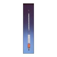 Product Image of Dichte-Aräometer DIN 12791 Serie M100, Bereich 1,600 - 1,700 g/cm³, mit WG-Thermometer 0+35°C, 285mm
