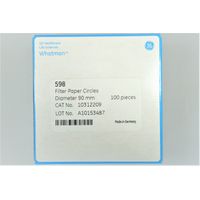 Product Image of Filter Papers, round, grade 598, 90 mm, 100/pak