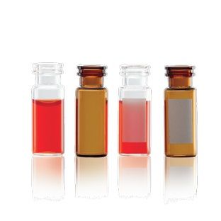 DWK Wheaton 1.8 ml E-Z vials, clear, boro, beaded/snap rim, title block, 12 x 32 mm, 1000 pc/PAK