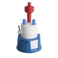 Product Image of SafetyCap II, V2.0, GL45, with shut-off (combined), 2x PFA-fitting 3.2 mm OD + air valve