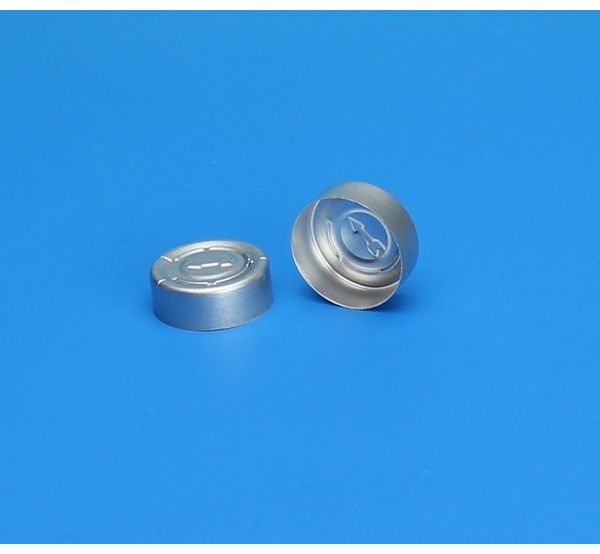 JG Finneran 20 mm Total Tear Away Silver Aluminum Seal, No Septa, 1000 pc/PAK