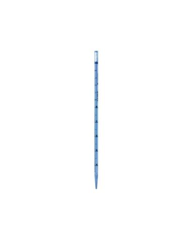 Sarstedt Serologische Pipette, PS, 5 ml, mit Spitze, wattiert, Codierungsfarbe: blau, steril, pyrogenfrei/endotoxinfrei, nicht zytotoxisch, einzeln 