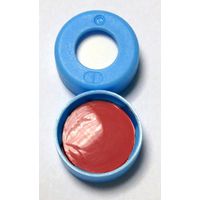 Product Image of SureSTART 11 mm, blue PE, Snap Cap, Level 3, white Silicone/red PTFE Septum, 1.3 mm, 100 pc/PAK