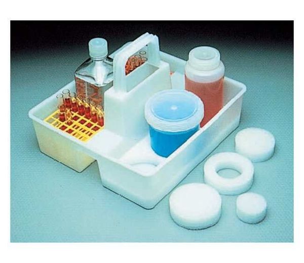 Nalgene Thermo Scientific Labortragekorb, HDPE, für Flaschen bis 1000 ml, 38,1 x 35,6 x 26,7 cm, 1 St/Pkg