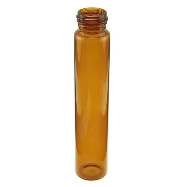 Microsolv Vials, EPA Style, amber glass, 60ml. 140x27.5mm OD, for use as an EPA test vial or storage bottle, ND24, 100pc/PAK