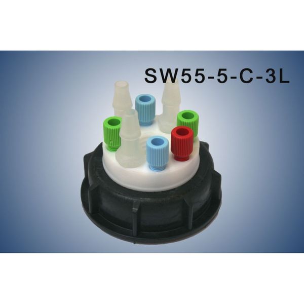 A.I.T. France Smart Waste Cap S55, Aktivkohlefiltereinsatz + 5 Eingänge (1/8 oder 1/16) + 3 Leck (6-9 mm)
