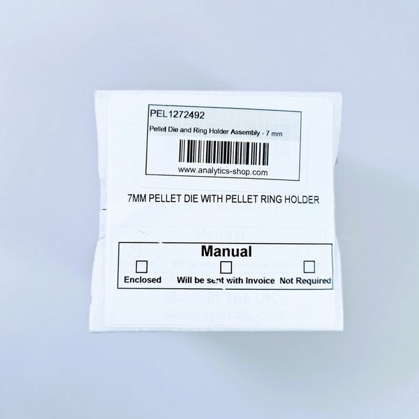 PerkinElmer 7mm Pelletmatrize mit Pelletringhalter