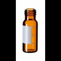 ND9 1.5ml Short Thread Vial, 32 x 11.6 mm, amber glass, wide opening, label/filling lines, 10 x 100 pc/PAK