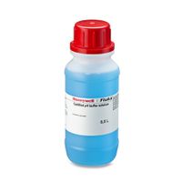 Product Image of Buffer Solution pH 10.00 (20 °C), Certified, colored blue, Glass Bottle, 500 ml, CAS-No: 12179-04-3