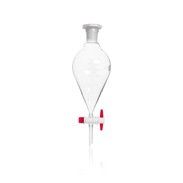 Duran Group Separating funnel, conical DURAN with PTFE key, graduated, 500 ml