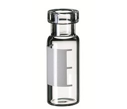 Altmann Analytik ND11 1,5ml Rollrandflasche, 32x11,6mm, Klarglas, Schriftfeld/Füllmark., 1000/Pkg