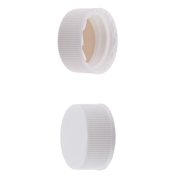 Microsolv Screw Cap white, 20 mm, solid, with Sil/PTFE Liners, for Heavy Wall Vial, 100 pc/PAK