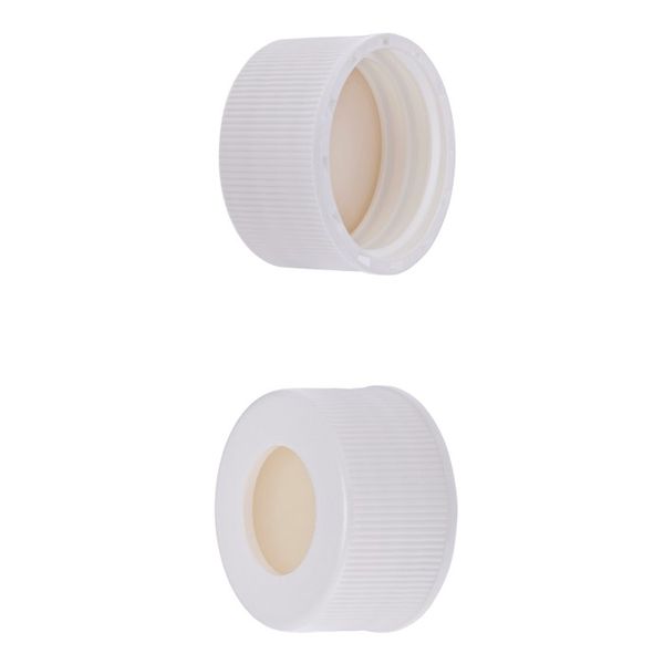 Microsolv Screw Cap white, 24 mm, EPA-Style, with Sil/PTFE Fitted Septa, 100 pc/PAK