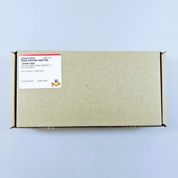 Aldrich CAP, BLACK PLASTIC, CUT-OUT TOP, SIZE 13 -425, FOR WHEATON VIALS