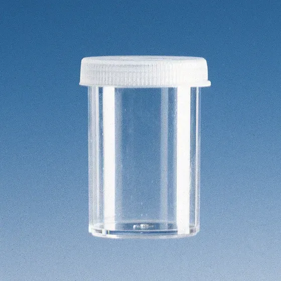 Brand GmbH & Co. KG Sample vial, PS, with PE snap-on lid, 12 ml, for Leuko-Ery counter, 10 x 100 pc/PAK